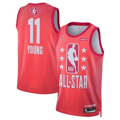 Atlanta Hawks #11 Trae Young Jordan Brand 2022 NBA All-Star Game Swingman Jersey - Maroon Men's